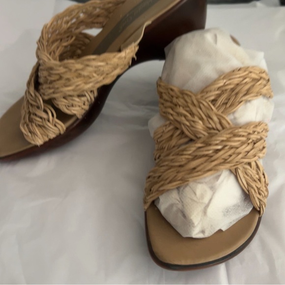Woven wedge heeled slides by Coldwater Creek in size 6 1/2 - Picture 8 of 16